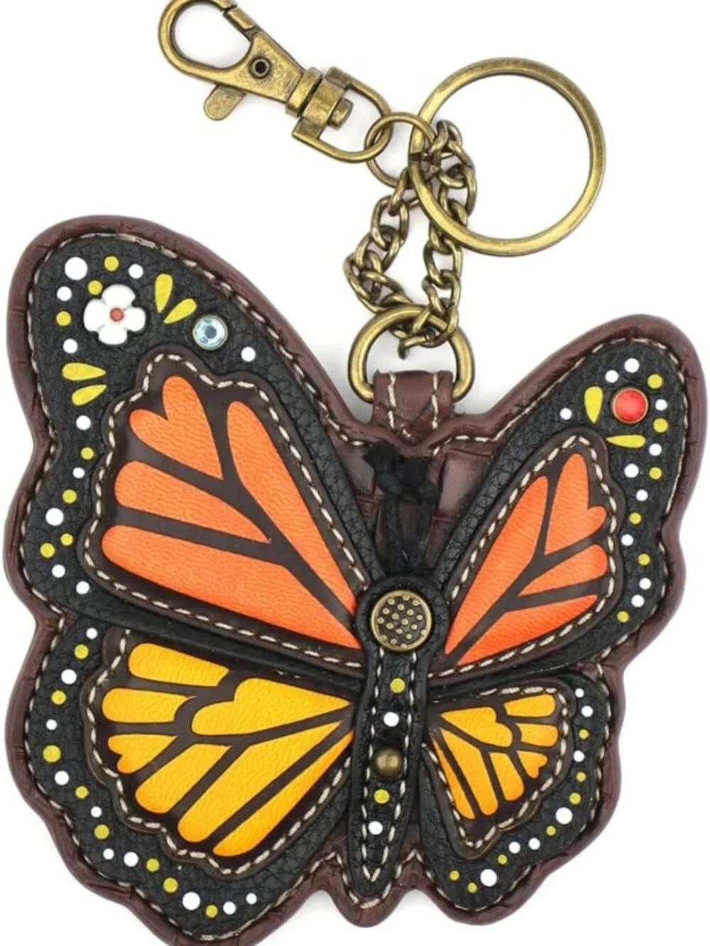 Garden Critter Collection Women's Key Fob & Coin Purse - Monarch Butterfly
